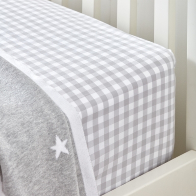 Organic-Cotton Gingham Fitted Sheet