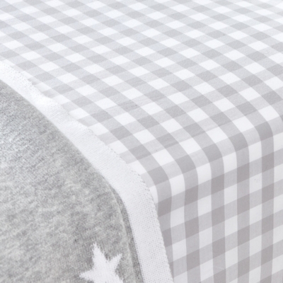 Organic-Cotton Gingham Fitted Sheet