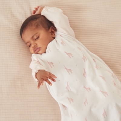 Organic Cotton Giraffe Sleeping Bag – 1.0 tog