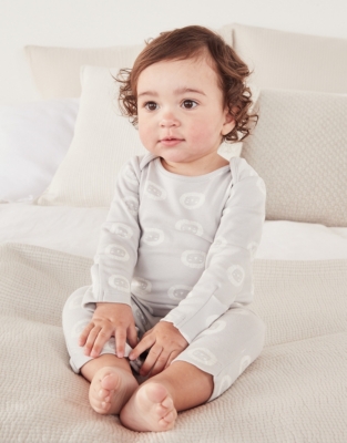 Grey sleepsuits best sale