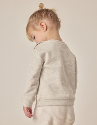 Organic Cotton Happy Sweatshirt (0–18mths)