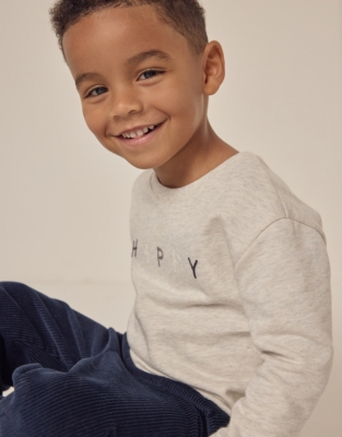 Organic Cotton Happy Sweatshirt (18mths–6yrs)