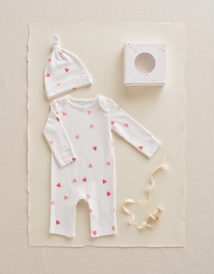 Organic Cotton Heart New Arrival Gift Set