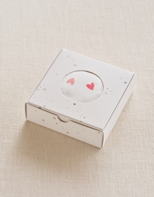 Organic Cotton Heart New Arrival Gift Set