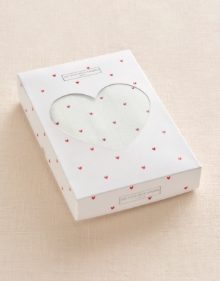Organic Cotton Heart Pointelle New Arrival Gift Set (0–6mths)