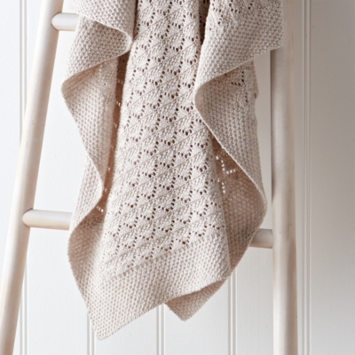 Organic Cotton Heirloom Natural Baby Blanket