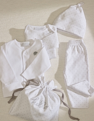 Organic Cotton Hello Baby Gift Set (0–6mths)