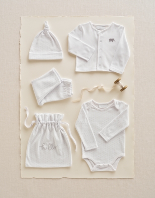 Organic Cotton Hello Baby Gift Set (0–6mths)
