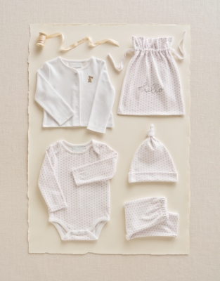 Organic Cotton Hello Baby Playful Bunnies Gift Set