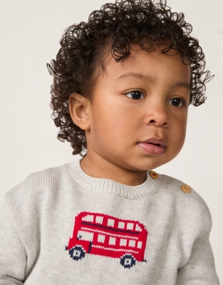 Organic Cotton Hello London Jumper (0–4yrs)
