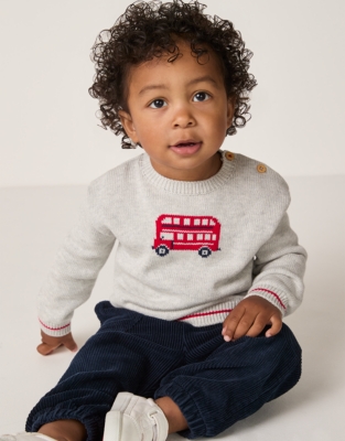 Organic Cotton Hello London Jumper (0–4yrs)