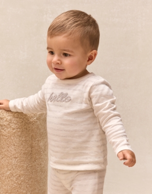 Organic Cotton Hello Top & Leggings Set (0–24mths)
