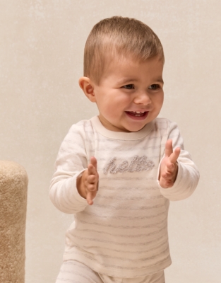 Organic Cotton Hello Top & Leggings Set (0–24mths)