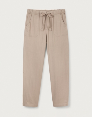 Organic Cotton Herringbone Trousers