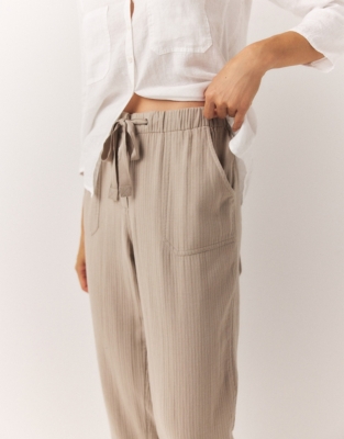 Organic Cotton Herringbone Trousers