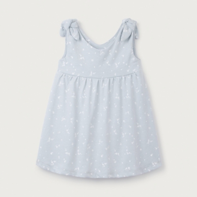 Organic Cotton Jersey Ditsy Floral Tie Shoulders Dress (0–18mths)