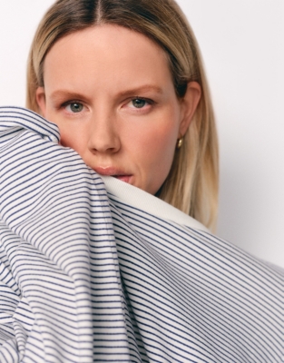 Organic Cotton Jersey Lightweight Striped Top