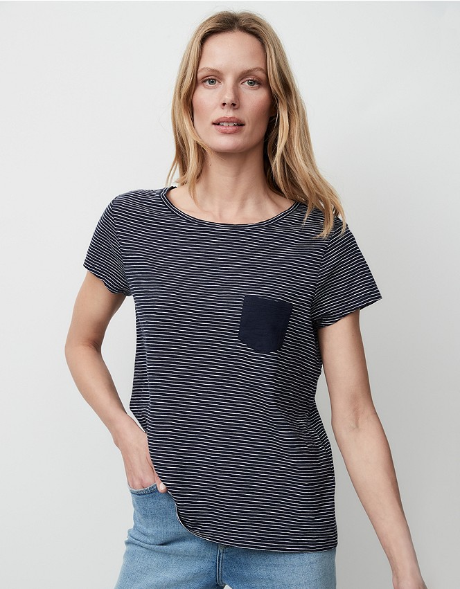 Organic Cotton Jersey Stripe T-Shirt | New In Clothing | The White ...
