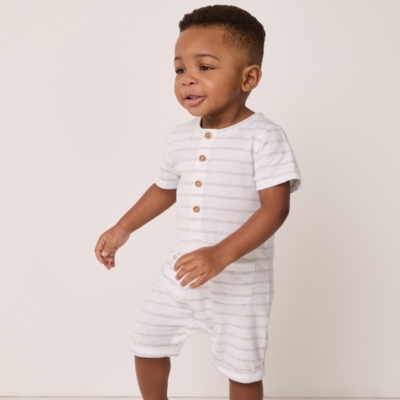 Organic Cotton Jersey Striped Romper (0–24mths)
