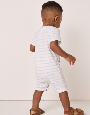 Organic Cotton Jersey Striped Romper (0–24mths)