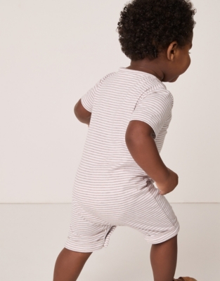 Organic Cotton Jersey Striped Romper (0–24mths)