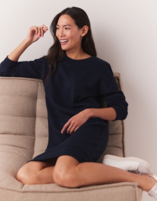 Organic Cotton Jersey Sweatshirt Dress