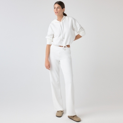 Organic Cotton Jersey Wide Leg Pants