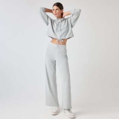 Organic Cotton Jersey Wide Leg Pants