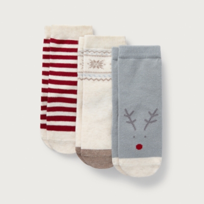 Organic Cotton Jingles & Fair Isle Socks - Set of 3