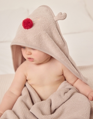 Organic Cotton Jingles Hooded Towel