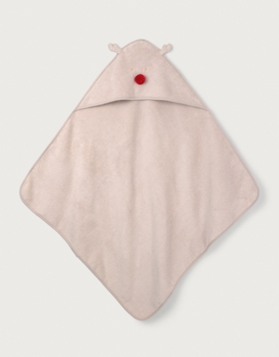 Organic Cotton Jingles Hooded Towel