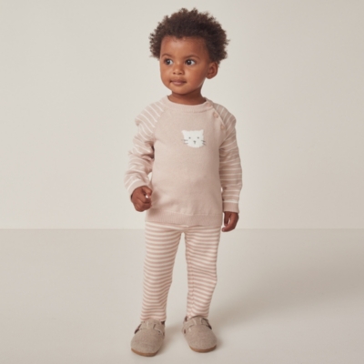Organic Cotton Kitten Jumper (0–18mths)