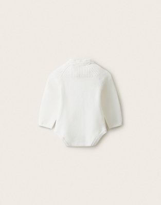 Organic-Cotton Knitted Bodysuit (0–2yrs)
