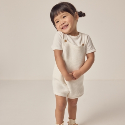 Organic Cotton Knitted Bubble Romper & T-Shirt Set (0–24mths)