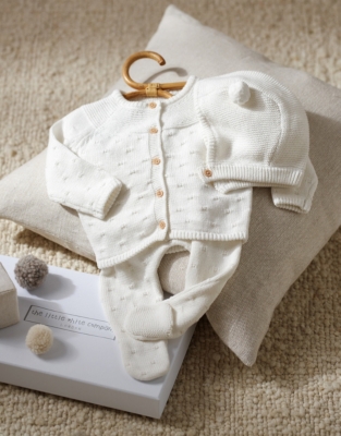 Organic Cotton Knitted Gift Set (0–6mths)