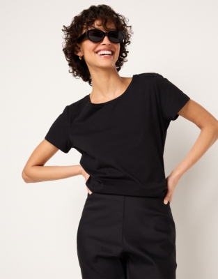 Organic Cotton Layering Short-Sleeve T-Shirt