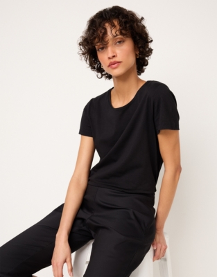 Organic Cotton Layering Short-Sleeve T-Shirt