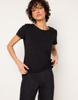 Organic Cotton Layering Short-Sleeve T-Shirt