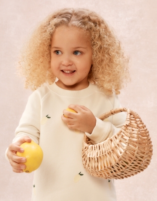 Organic Cotton Lemon Sweatshirt (0–4yrs)
