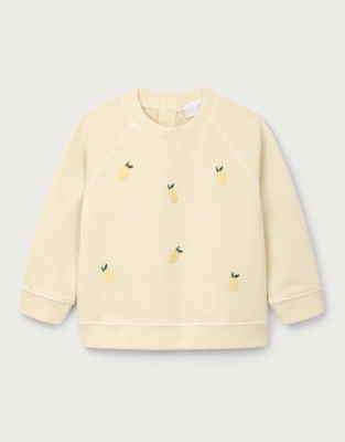 Organic Cotton Lemon Sweatshirt (0–4yrs)