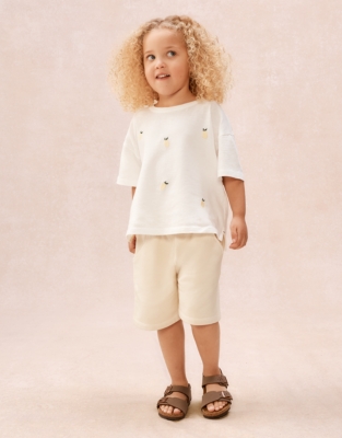 Organic Cotton Lemon T-Shirt & Shorts Set (0–4yrs)