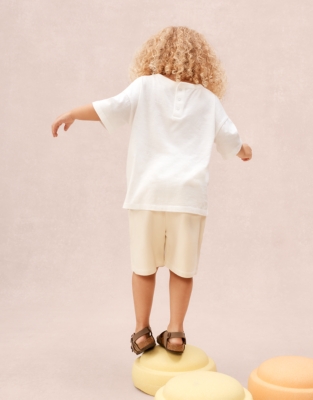 Organic Cotton Lemon T-Shirt & Shorts Set (0–4yrs)