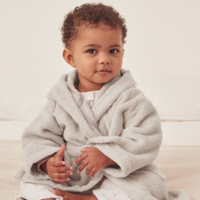 Organic Cotton Lion Hooded Robe (0–12mths)