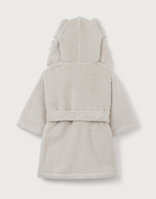 Organic Cotton Lion Hooded Robe (0–12mths)