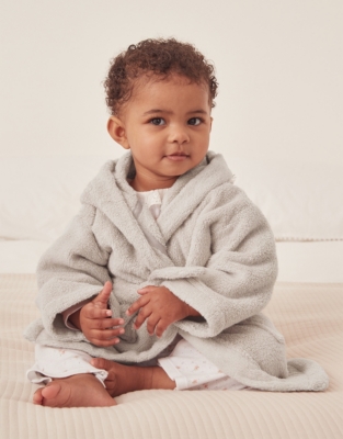 Organic Cotton Lion Hooded Robe (0–12mths)