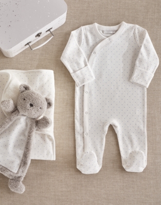Organic Cotton Little Bear Welcome Baby Gift Set (0–6mths)