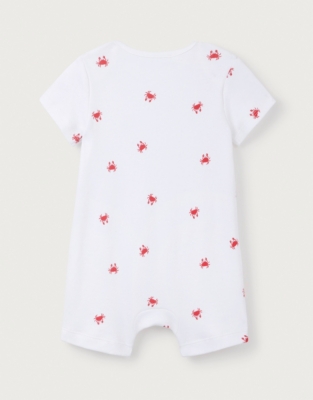 Organic Cotton Little Crab Envelope Neck Shortie (0–24mths)