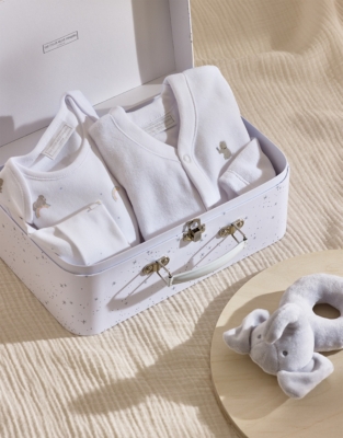 Organic Cotton Little Elephant Gift Set (0–6mths)