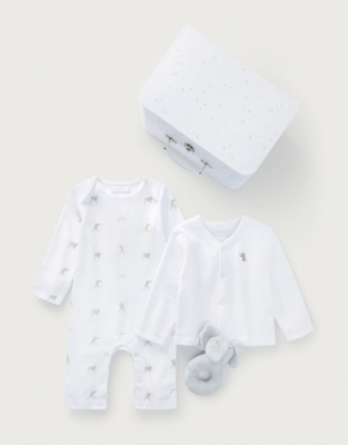 Organic Cotton Little Elephant Gift Set (0–6mths)