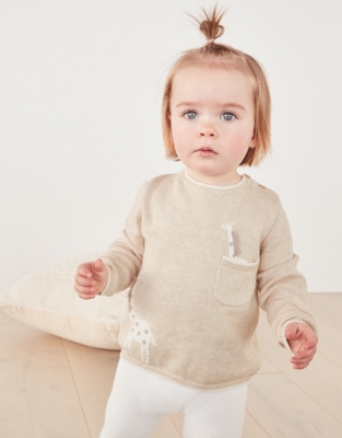 Organic Cotton Little Giraffe Sweater (024mths) Baby Clothing The